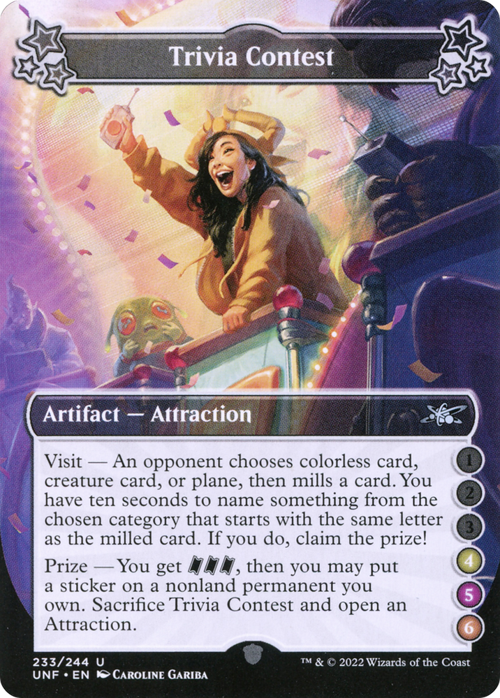 Trivia Contest (4-5-6) (UNF-233F) - Unfinity Foil