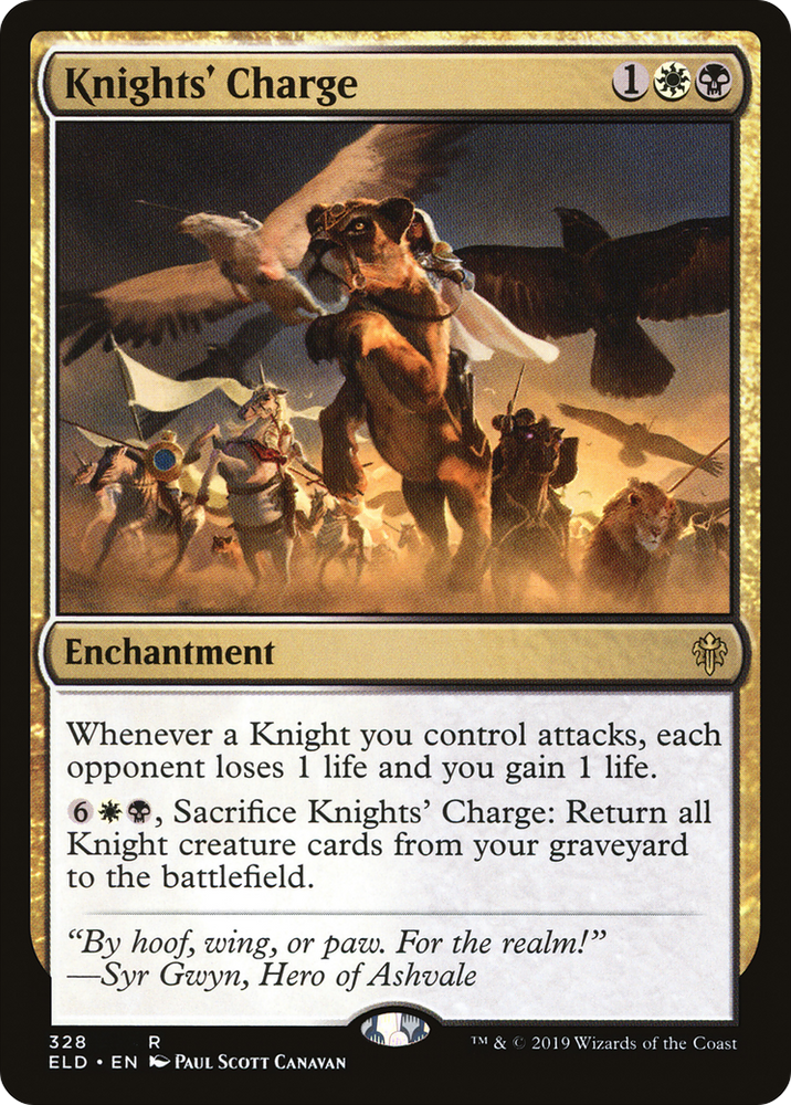 Knights' Charge (ELD-328) - Throne of Eldraine