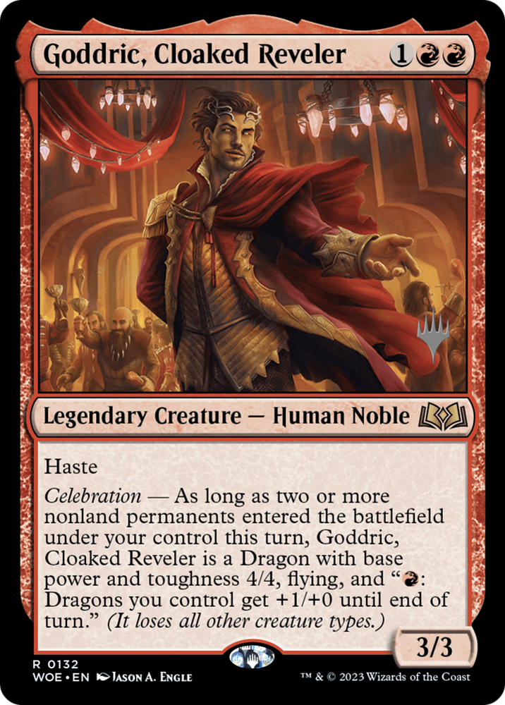 Goddric, Cloaked Reveler (PPWOE-132) - Wilds of Eldraine Promos Foil