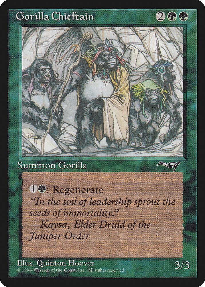 Gorilla Chieftain (4 Gorillas) (ALL-078) - Alliances