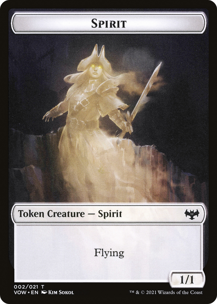 Spirit (TVOW-002) - Innistrad: Crimson Vow Tokens Foil