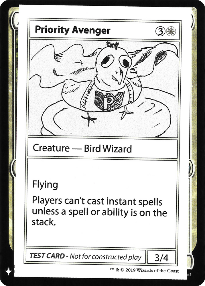 Priority Avenger (CMB1-) - Mystery Booster Playtest Cards 2019