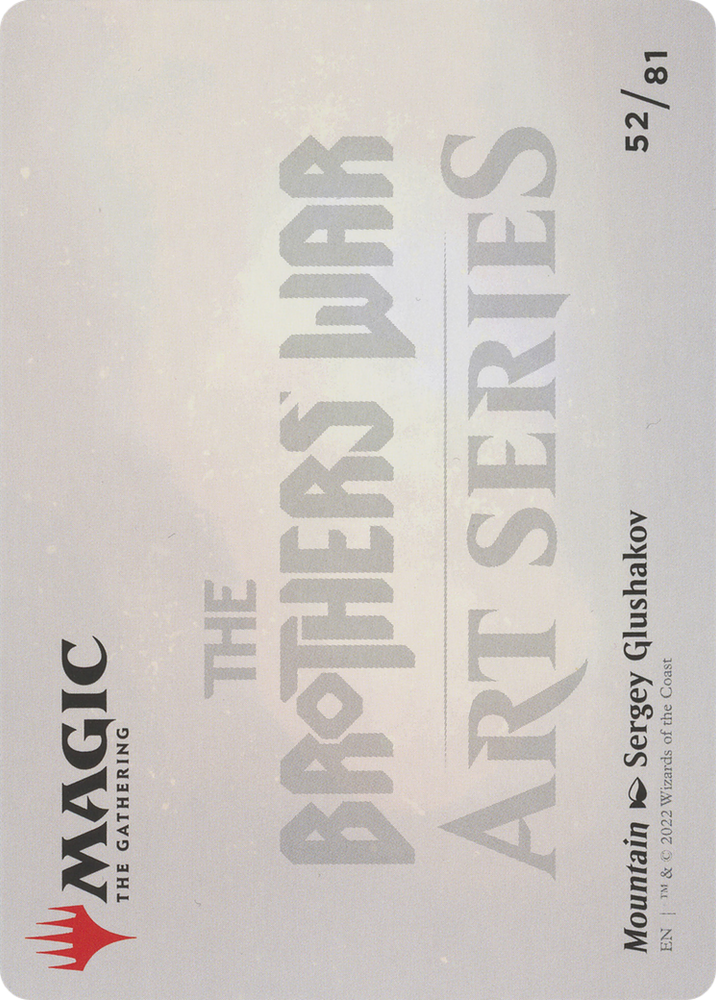 Mountain // Mountain (ABRO-052) - The Brothers' War Art Series (Borderless)