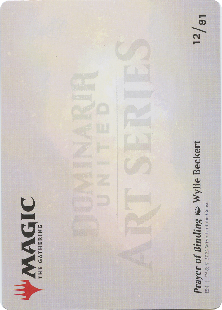 Prayer of Binding // Prayer of Binding (ADMU-012) - Dominaria United Art Series (Borderless)