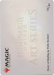 Prayer of Binding // Prayer of Binding (ADMU-012) - Dominaria United Art Series (Borderless) Foil