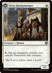 Town Gossipmonger // Incited Rabble (INR-046) - Innistrad Remastered Foil