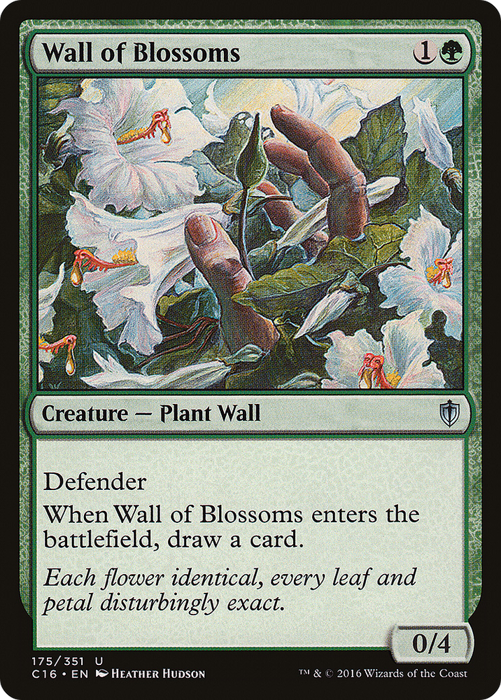 Wall of Blossoms (C16-175) - Commander 2016