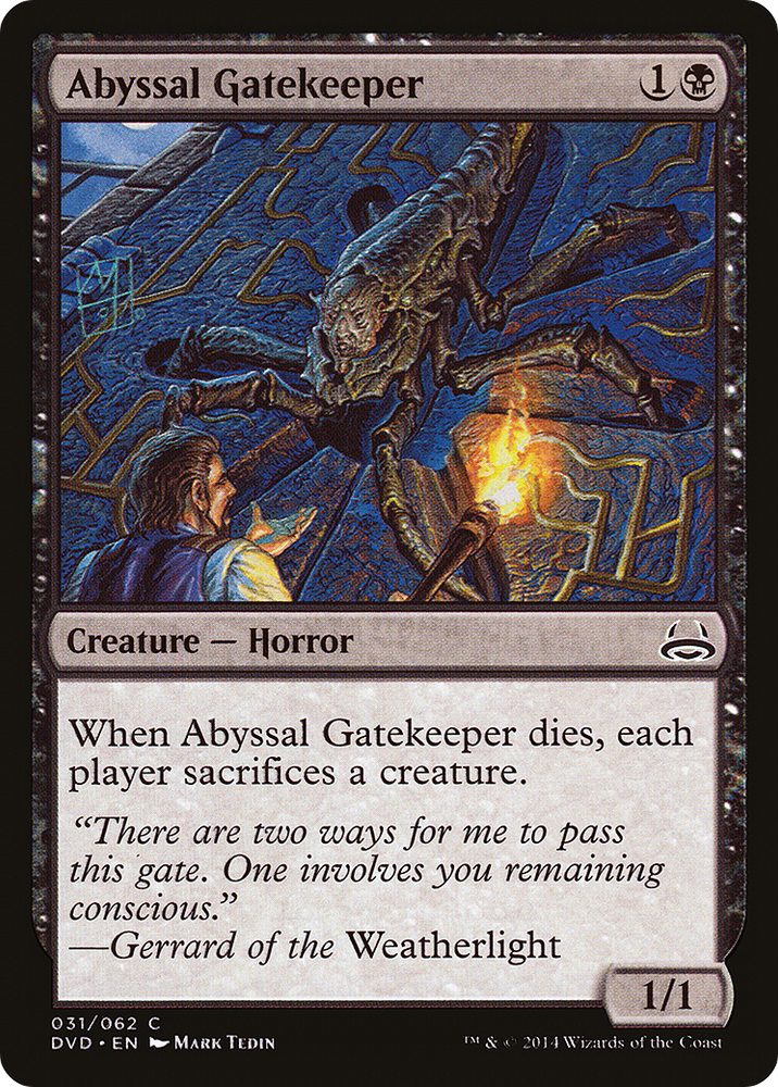 Abyssal Gatekeeper (DD3-031) - Duel Decks Anthology: Divine vs. Demonic