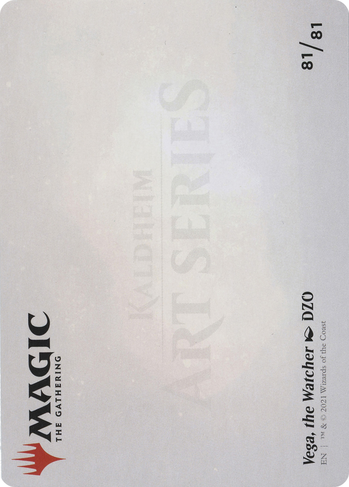 Vega, the Watcher // Vega, the Watcher (AKHM-081) - Kaldheim Art Series (Borderless) Foil