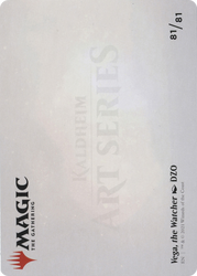 Vega, the Watcher // Vega, the Watcher (AKHM-081) - Kaldheim Art Series (Borderless) Foil