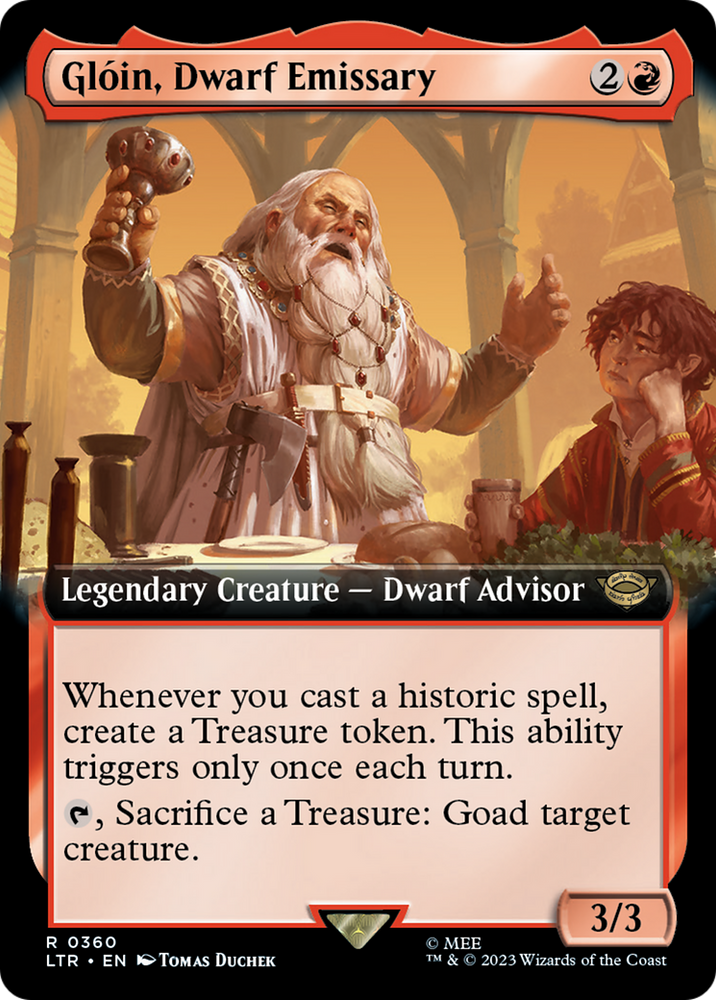 Gloin, Dwarf Emissary (Extended Art) (LTR-360) - The Lord of the Rings: Tales of Middle-earth: (Extended Art)