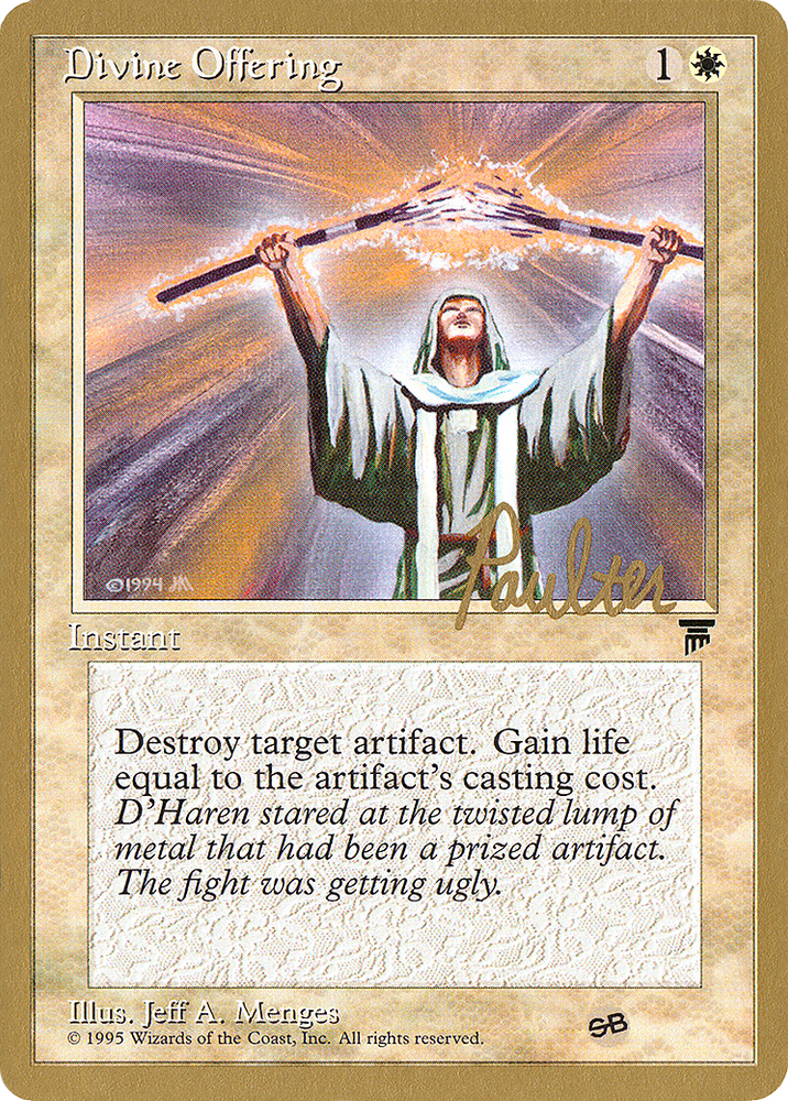 Divine Offering - 1996 Preston Poulter (LEG) (SB) (WCD-) - Pro Tour Collector Set