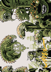 Pest Infestation // Pest Infestation (AOTJ-042) - Outlaws of Thunder Junction Art Series (Borderless) Foil