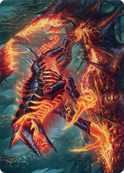 Kuldotha Cackler // Kuldotha Cackler (AONE-032) - Phyrexia: All Will Be One Art Series (Borderless) Foil