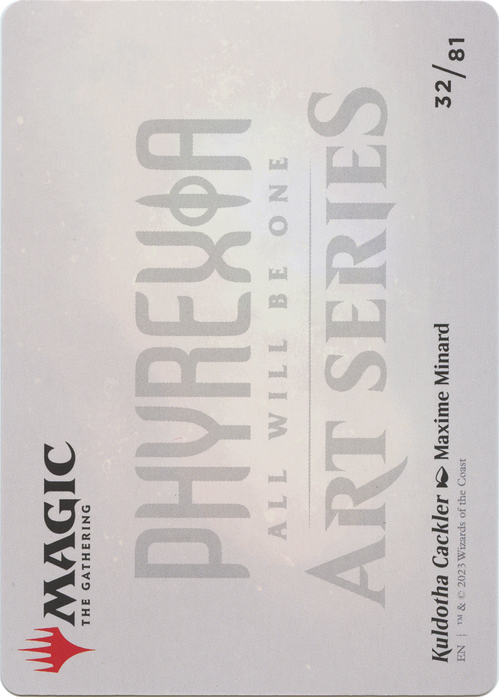 Kuldotha Cackler // Kuldotha Cackler (AONE-032) - Phyrexia: All Will Be One Art Series (Borderless) Foil