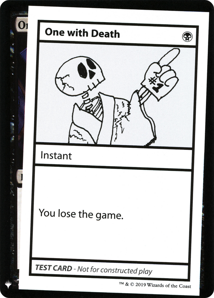 One With Death (CMB1-) - Mystery Booster Playtest Cards 2019