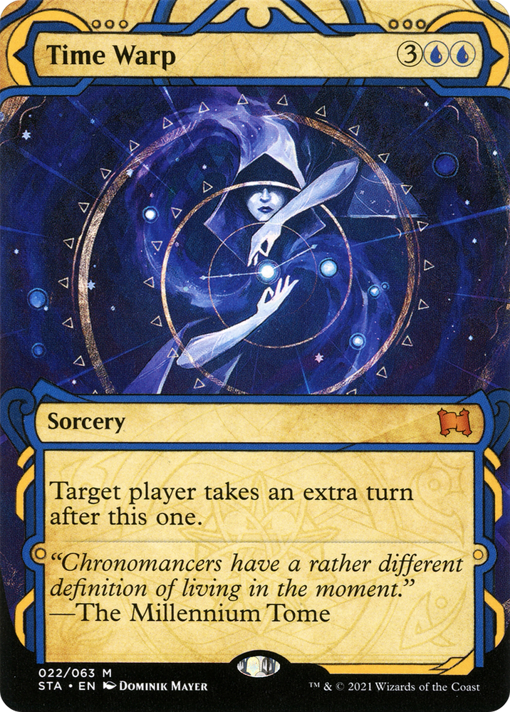 Time Warp (STA-022) - Strixhaven Mystical Archive: (Showcase) (Borderless) Foil