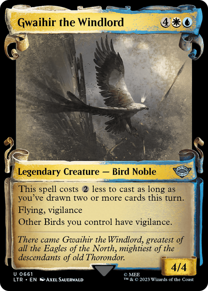 Gwaihir the Windlord (Showcase Scrolls) (LTR-661) - The Lord of the Rings: Tales of Middle-earth: (Showcase)