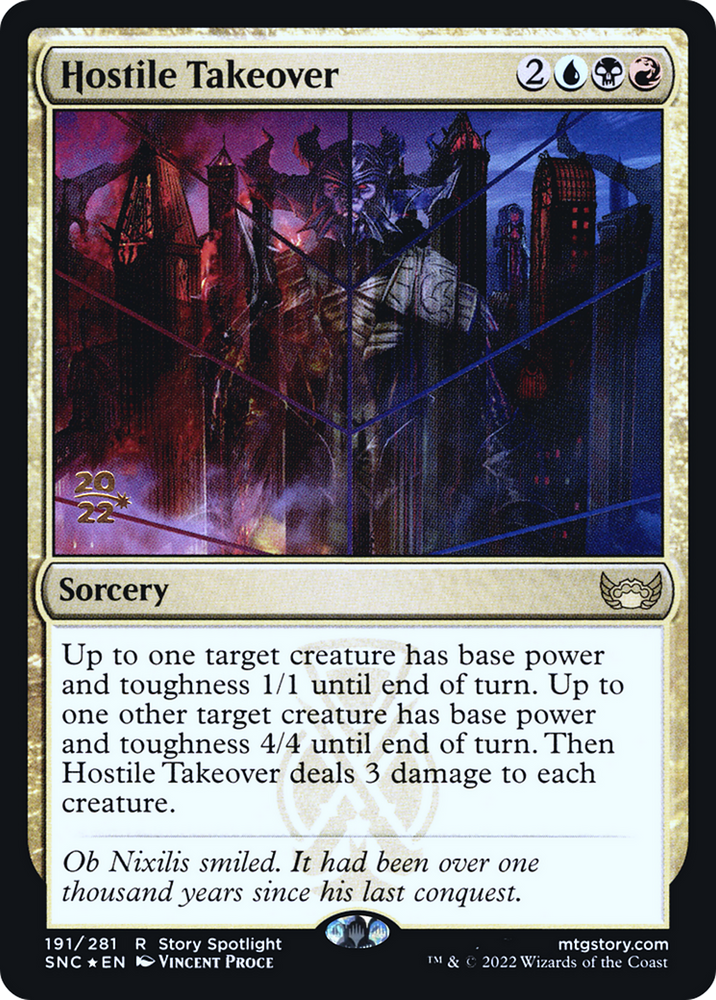 Hostile Takeover (PRE-191S) - Streets of New Capenna Promos Foil