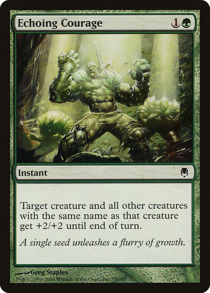 Echoing Courage (DST-074) - Darksteel Foil