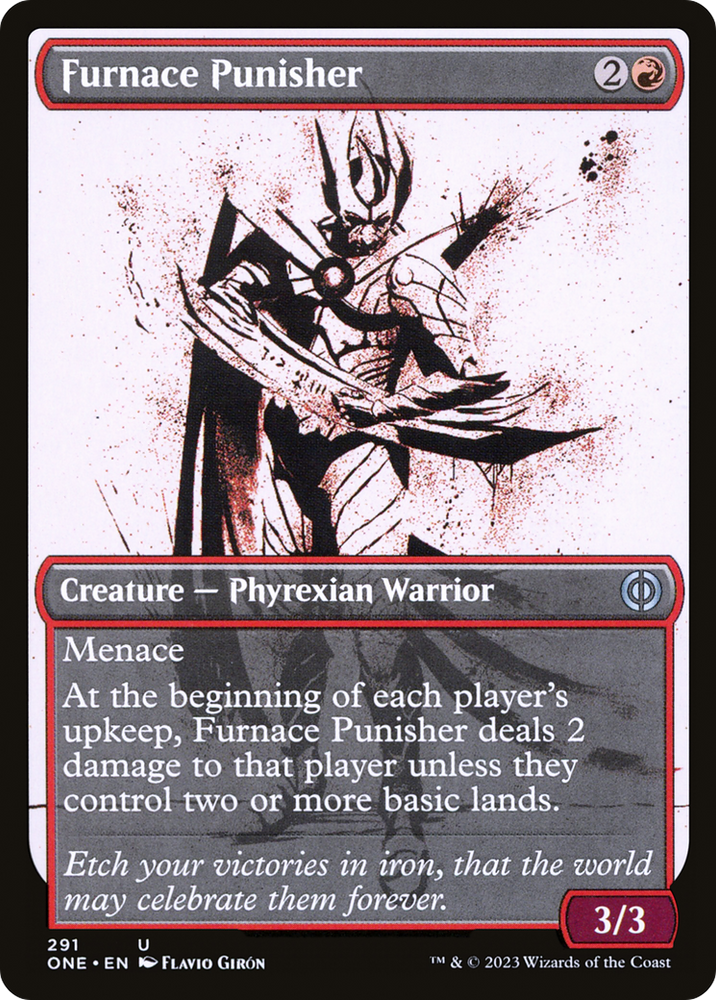 Furnace Punisher (Showcase) (ONE-291) - Phyrexia: All Will Be One: (Showcase)