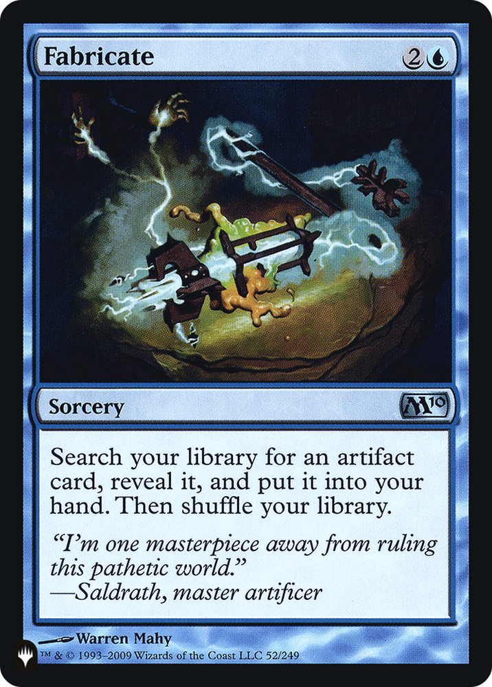 Fabricate (PLST-M10-52) - The List