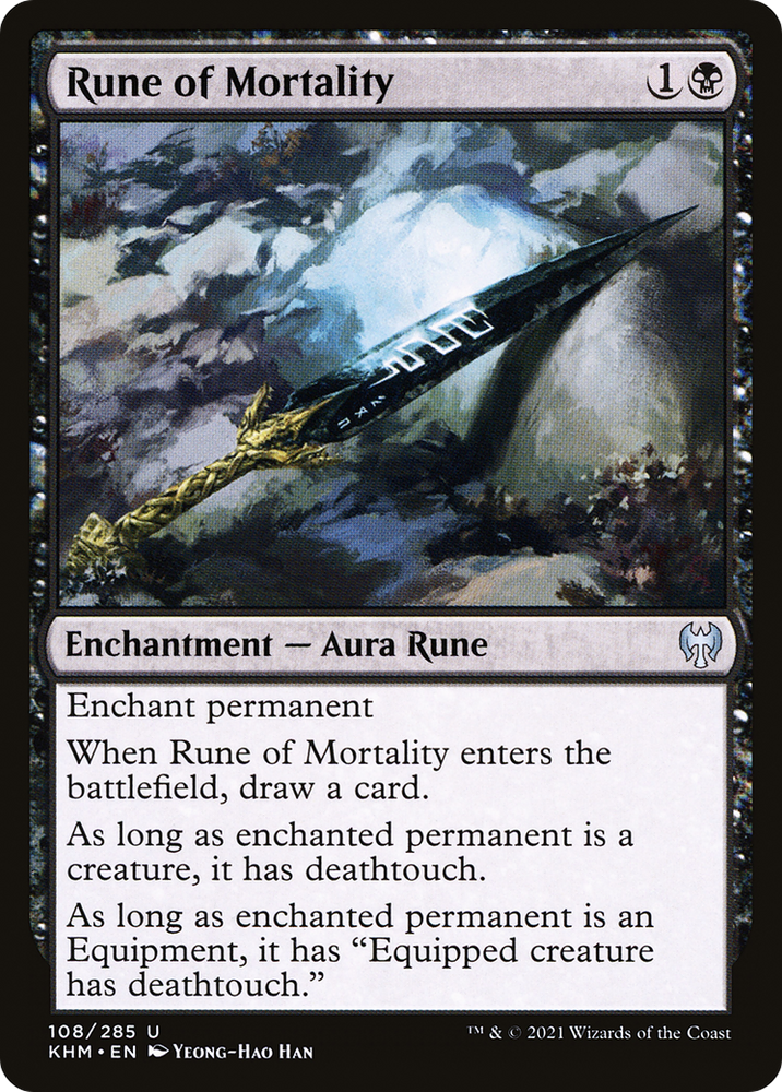 Rune of Mortality (KHM-108) - Kaldheim