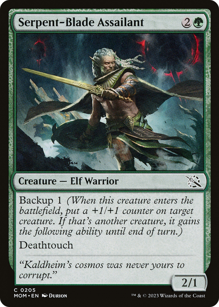 Serpent-Blade Assailant (MOM-205) - March of the Machine Foil
