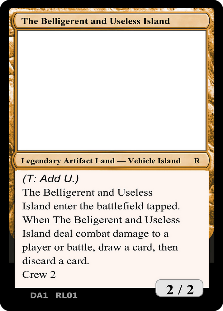 The Belligerent and Useless Island (UNK-RL01A) - Unknown Event