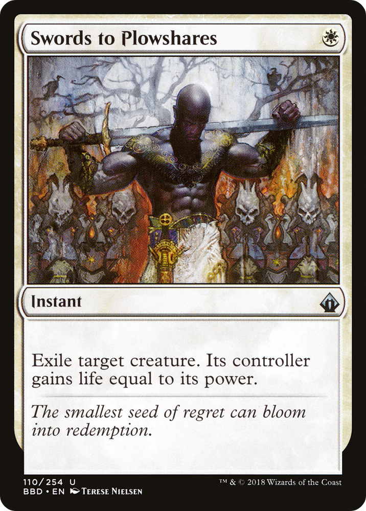 Swords to Plowshares (BBD-110) - Battlebond Foil