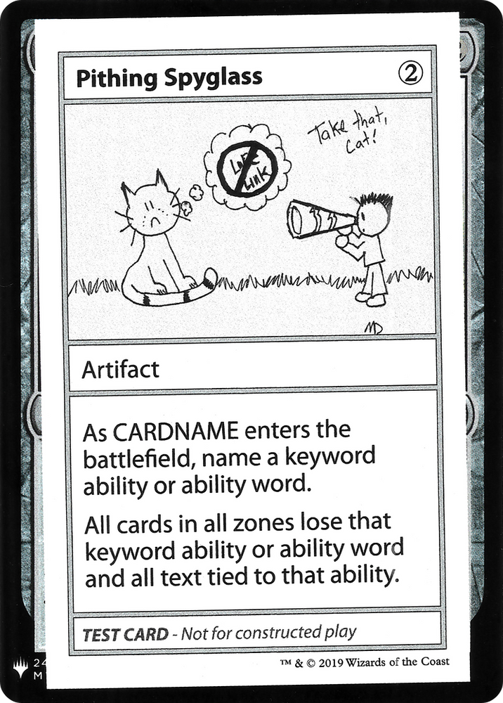 Pithing Spyglass (CMB1-) - Mystery Booster Playtest Cards 2019