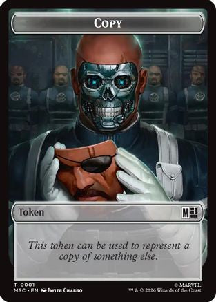 Copy (001) // Ape Villain (010) Double-Sided Token (MSC-1 // 10) - Commander: Marvel Super Heroes