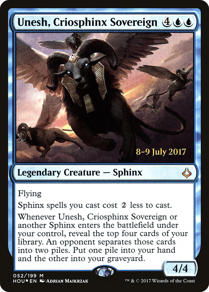 Unesh, Criosphinx Sovereign (PRE-052) - Hour of Devastation Promos Foil