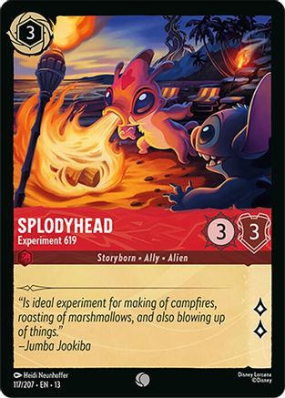 Splodyhead - Experiment 619 (117/204) - Attack of the Vine Cold Foil