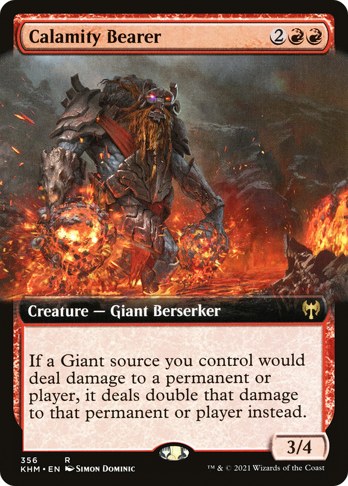 Calamity Bearer (Extended Art) (KHM-356) - Kaldheim: (Extended Art) Foil