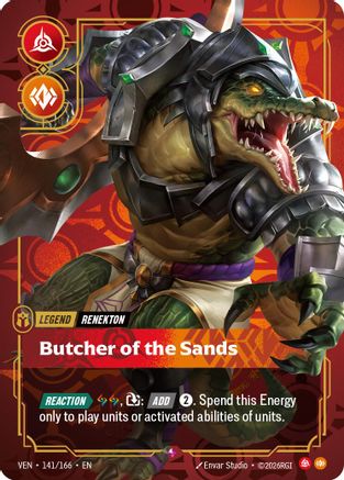 Renekton - Butcher of the Sands (141/166) - Vendetta Foil
