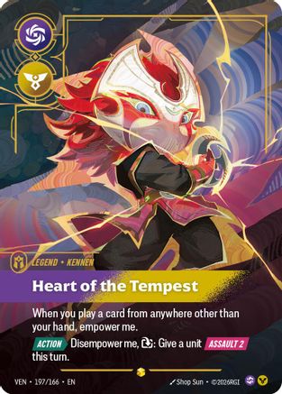 Yordle, Kennen - Heart of the Tempest (Overnumbered) (197/166) - Vendetta Foil