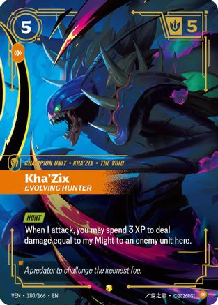 Kha'Zix, Evolving Hunter (180/166) - Vendetta Foil
