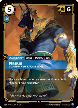 Nasus, Guardian of Knowledge (063/166) - Vendetta Foil