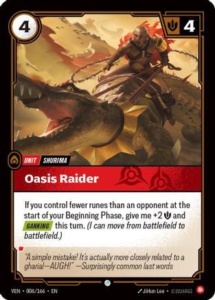 Oasis Raider (006/166) - Vendetta