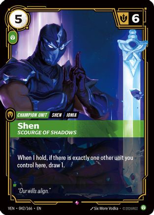Shen, Scourge of Shadows (042/166) - Vendetta Foil