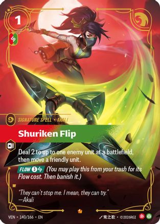 Shuriken Flip (140/166) - Vendetta Foil