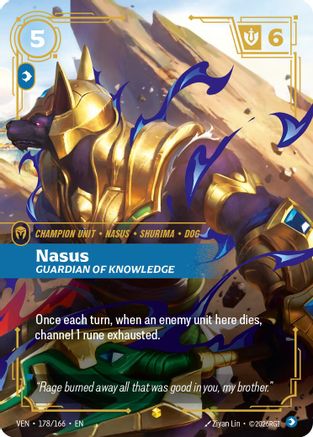 Nasus, Guardian of Knowledge (Overnumbered) (178/166) - Vendetta Foil