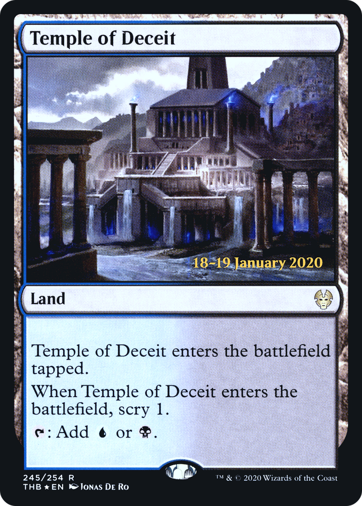 Temple of Deceit (PRE-245) - Theros Beyond Death Promos Foil