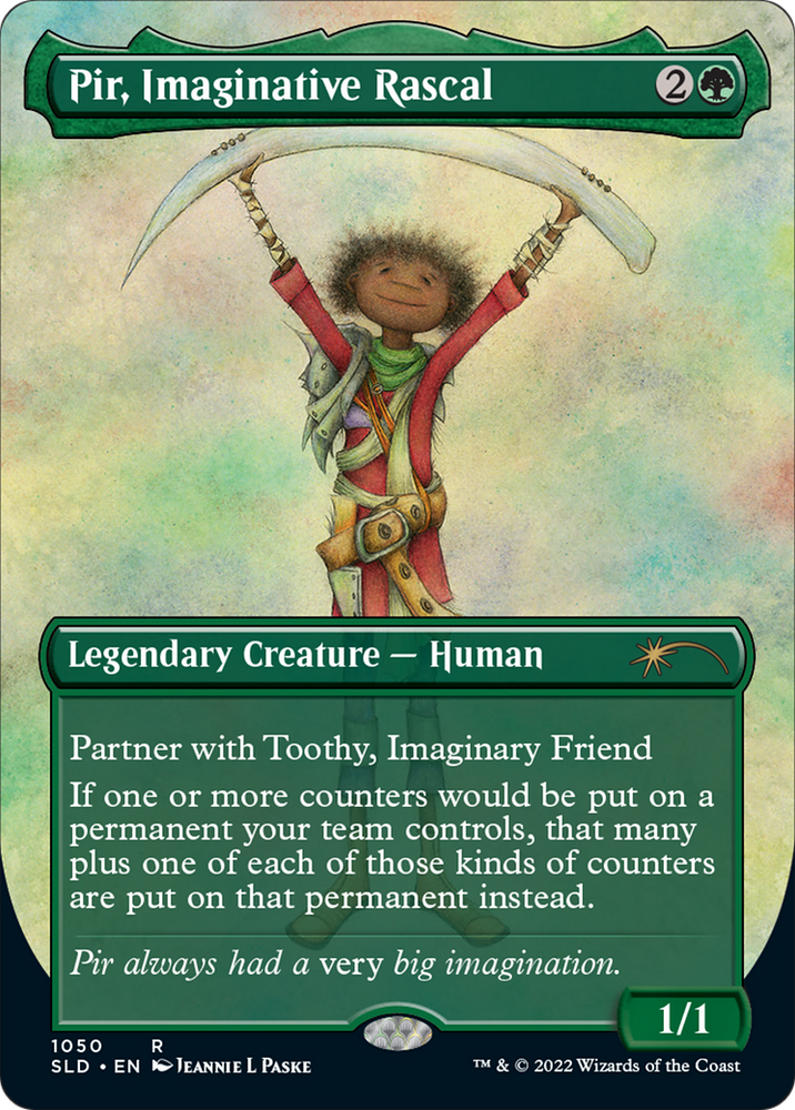 Pir, Imaginative Rascal (Borderless) (SLD-1050) - Secret Lair Drop (Borderless) Foil