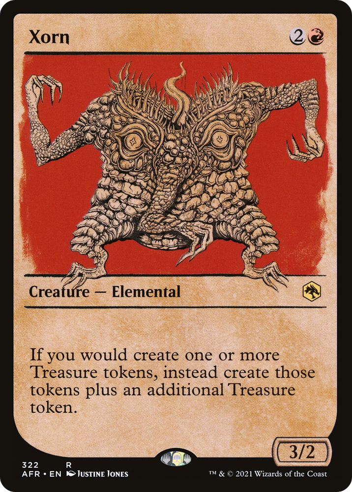 Xorn (Showcase) (AFR-322) - Adventures in the Forgotten Realms: (Showcase) Foil