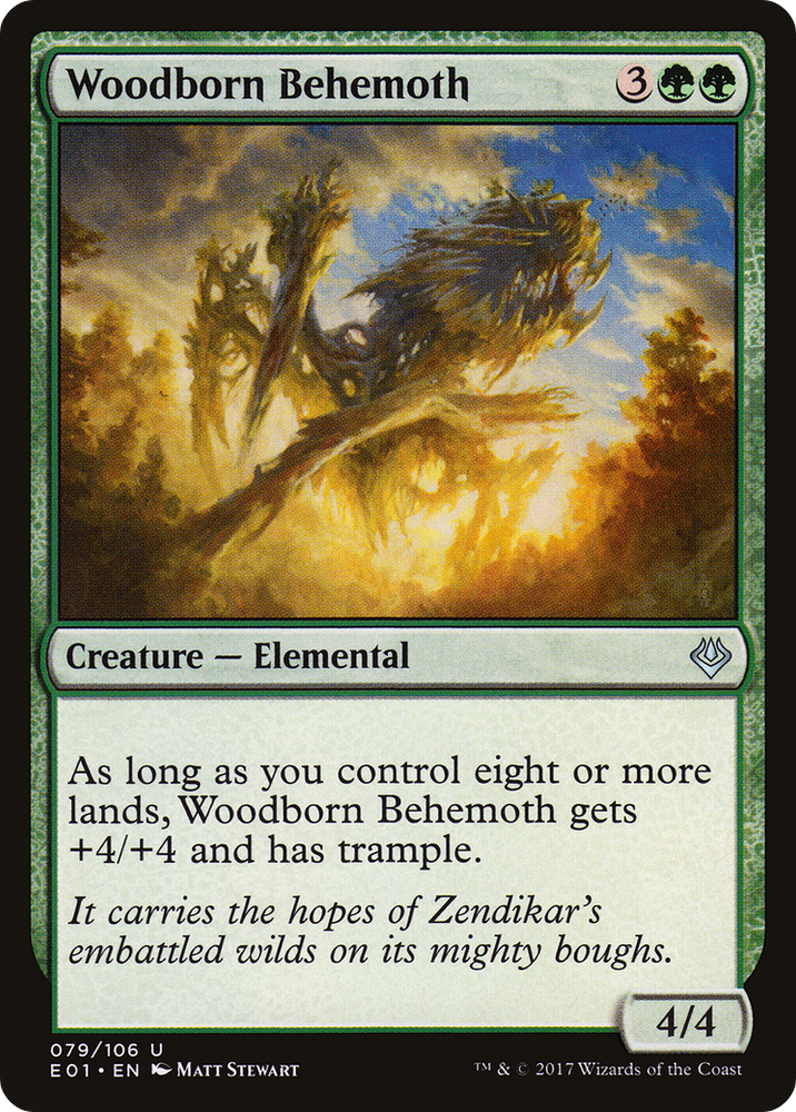 Woodborn Behemoth (AC2-079) - Archenemy: Nicol Bolas