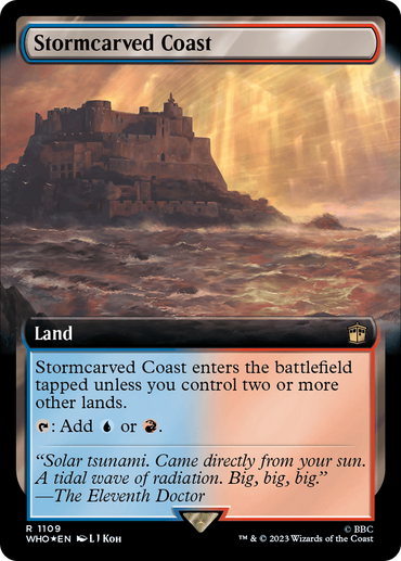 Stormcarved Coast (Extended Art) (Surge Foil) [Doctor Who]