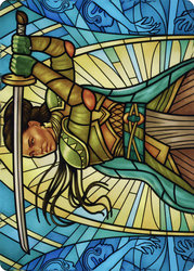 Shanna, Purifying Blade // Shanna, Purifying Blade (ADMU-077) - Dominaria United Art Series (Borderless) Foil