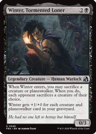 Winter, Tormented Loner (FRA-240) - Reality Fracture